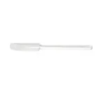 image of CAC China KUSF-R-10 Commercial Spatula, 10" Flat Blade, Rubber, White Handle And Blade, BPA Free