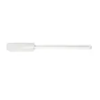 image of CAC China KUSF-R-14 Commercial Spatula, 14", Flat Blade, Rubber, White Handle And Blade, BPA Free