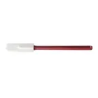 image of CAC China KUSF-S-14 Commercial Spatula, 14", Silicone Blade, Red Handle, White, BPA Free