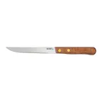 image of CAC China KWSK-46 Steak Knife, 4-3/4", Stainless Steel Blade, Wood Handle, Sold per 1 Dozen