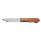 image of CAC China KWSK-55 Jumbo Steak Knife, 5" Stainless Steel Blade, Wood Handle, Sold per 1 Dozen