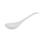 image of CAC China LN-SP9 - Lion Head Soup Spoon, 1.5 oz, 9" Porcelain Super White, Dishwasher Safe - 1 Dozen