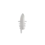 image of CAC China LQPR-P2CL Liquor Pourer, Clear Plastic Spout with Collar, Free Flow Design, Sold per Dozen for Bartending Supplies