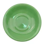image of CAC China LV-2-G Las Vegas Saucer, 6" Dia x 1" H, Green Ceramic, Dishwasher Oven Safe - 1 Dozen