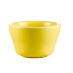 image of CAC China LV-4-Y - 7 oz Las Vegas Bowl 4" Dia x 2.5" H Stoneware Yellow Dishwasher Safe - 1 Dozen