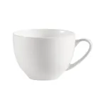image of CAC China MAJ-1 8‑Oz Bone White Coffee Cup, 3‑5/8" Dia x 2‑1/2" H, China, Microwave Safe- 1 Dozen