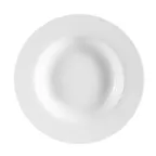 image of CAC China MAJ-115 Majesty Pasta Bowl, 22 oz, 11" Dia x 2" H, White China, Microwave Safe - 1 Dozen
