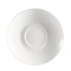 image of CAC China MAJ-2 Majesty Saucer, 5.5" Diameter Round Bone White China Oven Microwave Safe - 1 Dozen