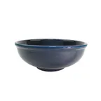 image of CAC China MB-7-BLU - 25 oz Blue Ceramic Salad Bowl, 7.5" Dia x 2.75" H, Safe - 1 Dozen
