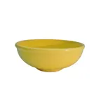 image of CAC China MB-7-Y - 25oz 7" Yellow Salad Bowl, 7½" Dia x 2¾" H, Dishwasher Safe - 1 Dozen