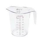 image of CAC China MCBK-200 Measuring Cup, 2 Qt./200-2000 mL, Polycarbonate, Dual Color Embossed Graduations