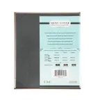 image of CAC China MCC1-11BN Menu Cover, 1-Panel Letter Size, 8.5" x 11", Faux Leather, Brown