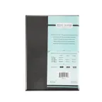 image of CAC China MCC1-14BK Menu Cover - 8-1/2" x 14" Legal Size Faux Leather Black Booklet Style