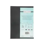 image of CAC China MCC2-14BK Menu Cover - 2‑Panel Legal Size 8‑1/2" x 14" Faux Leather Black Booklet