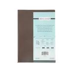 image of CAC China MCC2-14BN Menu Cover - 2-Panel Legal Size 8-1/2" x 14" Faux Leather Brown Booklet