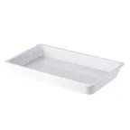 image of CAC China MLBF-101-W Full-Size Melamine Buffet Pan, 1/1 Size, 2-1/2" Deep, White