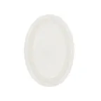 image of CAC China MLDNR-13 Dwight Oval Platter, 11.5"W x 8"D x 1"H, White Melamine, 1 Dozen