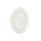 image of CAC China MLDRE-12 Oval Platter, 10.375" W x 7.375" D x 0.875" H, White Melamine - 1 Dozen