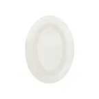 image of CAC China MLDRE-13 Oval Platter, 11.5" W x 8.25" D x 1" H, Black/Cherry Melamine - 1 Dozen