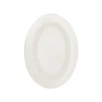 image of CAC China MLDRE-14 Oval Platter, 12.5" W x 8.875" D x 1.125" H, White Melamine - 1 Dozen