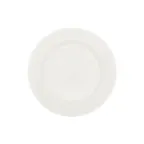 image of CAC China MLDRE-21 - 12" Round Ivory Melamine Plate, Rolled Edge, 12" Diameter, 1 Dozen