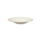 image of CAC China MLDRE-3 Dwight Rim Soup Plate, 10 oz 9"×9"×1.5" Deep Round Melamine, Ivory - 1 Dozen