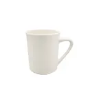 image of CAC China MLDRE-SI8 - 8 oz Plastic Mug, 3"W x 3"D x 3.5"H, Melamine, Black/Cherry - 1 Dozen