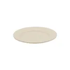 image of CAC China MLJSP-7 Jasper Plate, 7.125" Diameter Round Ivory Melamine Rolled Edge - 1 Dozen
