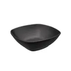 image of CAC China MLKC-B7-MK Square Melamine Bowl, 25‑31 oz (7" W x 7" D x 2‑3/8" H), Matte Black Finish - 1 Dozen