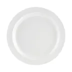 image of CAC China MLNC-16 Maxwell Plate, 10.25" Round Narrow Rim, White Melamine, Dishwasher Safe - 1 Dozen