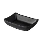 image of CAC China MLSD-32-MK - 1.5oz Sauce Dish, 3-5/8" W x 2-3/4" D x 1-1/8" H, Black Melamine, 4" - 1 Dozen