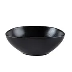 image of CAC China MOT-B7-BLK - 24 oz Soup Bowl, 6" Diameter, Porcelain, Matte Black Lava Glaze - 1 Dozen
