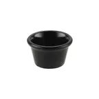image of CAC China MRKF-1-BLK Plastic Ramekin, 1 Oz (2.5" Dia) Black Melamine, Dishwasher Safe - 1 Dozen