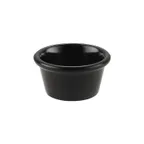 image of CAC China MRKF-2-BLK - 2 oz Black Melamine Ramekin, 2-7/8" Diameter, Break‑Resistant - 1 Dozen