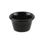 image of CAC China MRKF-3-BLK - 3 oz Black Melamine Ramekin, 3-1/8" Dia, Dishwasher Safe - 1 Dozen