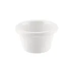 image of CAC China MRKF-3 Plastic Ramekin, 3 oz (3‑1/8" Dia) White Melamine - 1 Dozen