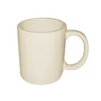 image of CAC China MUG-50-AW - 10‑Ounce White Stoneware Mug, 3½" Dia. x 3¾" H, Microwave Safe - 1 Dozen