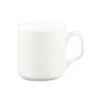 image of CAC China MUG-55-P - Porcelain Mug, 12‑Ounce Super White, 3½" Dia. x 3¾" H, Safe - 1 Dozen