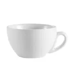 image of CAC China NCN-1 - Clinton 7.5oz Porcelain Coffee Cup, 3¾" Dia x 2" H, White, Microwave Safe - 1 Dozen