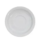 image of CAC China NCN-2 Clinton Saucer, 5-5/8" Dia x 3/4" H, Porcelain, Dishwasher Safe - 1 Dozen