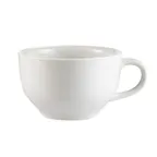 image of CAC China NCN-37 Clinton Coffee Cup, 8 oz White Porcelain, Microwave Safe - 1 Dozen