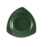 image of CAC China P-77-G Festiware Triangular Pasta Bowl 22 oz 10"x10"x2" Green Ceramic Safe - 1 Dozen