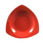 image of CAC China P-77-R Festiware Triangular Pasta Bowl 22 oz Red Stoneware, Microwave Safe - 1 Dozen