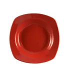 image of CAC China P-88-R Square Pasta Bowl, 22 oz (11" x 11" x 2"), Red Stoneware, Dishwasher Safe - 1 Dozen
