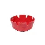 image of CAC China PAST-4R - Round 4" Diameter Ashtray, 1-3/4" Height, Melamine, Red Finish - 1 Dozen