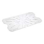 image of CAC China PCDS-F Full-Size Food Pan Drain Shelf, Polycarbonate, Clear, NSF