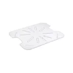 image of CAC China PCDS-H Half-Size Food Pan Drain Shelf, Polycarbonate, Clear, NSF, Shatter-Resistant