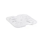 image of CAC China PCDS-S Food Pan Drain Shelf, 1/6-Size, Polycarbonate, Clear, NSF, Scratch Resistant