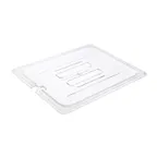 image of CAC China PCSL-HC Half-Size Clear Polycarbonate Food Pan Cover, Shatter‑Resistant, NSF Certified
