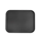 image of CAC China PDTD-1418BK Super Tray, Rectangular 18" x 14" Plastic Black NSF Certified Serving Tray